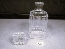 Tuilleries Villandry by Cristal D'Arques-Durand Square Cut Crystal Decanter w/Stopper