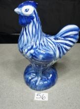 Bombay Co. Blue 10" Ceramic Chicken