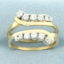 Diamond Ring Jacket In 14k Yellow Gold