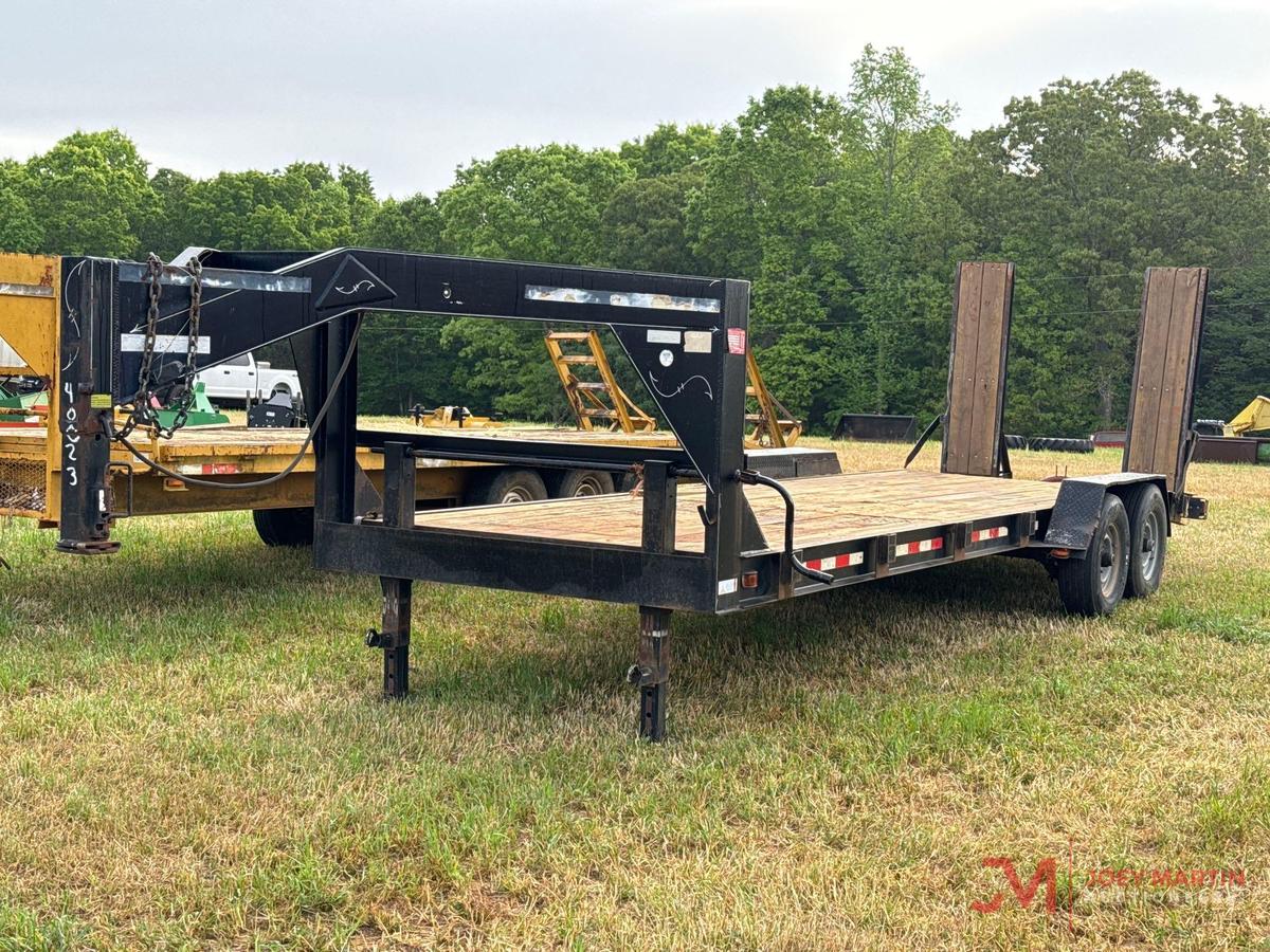 2007 ROLLIN-S 24' GOOSENECK FLATBED TRAILER