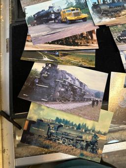 14 Railroad Postcards - All Steam