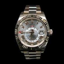 Rolex SkyDweller 42mm 18K Rose Gold Mens Wristwatch