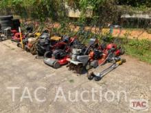 Misc Gas Push Mowers, Battery Operated Weed Eaters and Pressure Washers