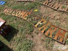 METAL WELCOME TO THE RANCH SIGN