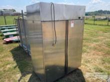 DOUBLE DOOR STAINLESS STEEL COMMERCIAL FREEZER