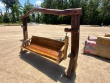 WOODEN SWING WITH WOOD FRAME