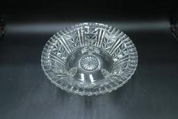Czech Glass Footed Bowl