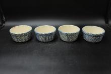 4 Hen Pottery Bowls