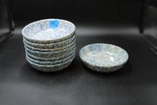 8 Hen Pottery Bowls