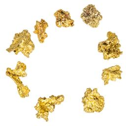 Lot of Mexico Gold Nuggets 2.60 Grams Total Weight
