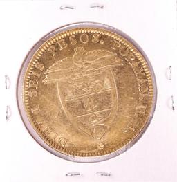 1845 Colombia 16 Pesos Gold Coin