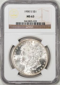 1900-S $1 Morgan Silver Dollar Coin NGC MS63