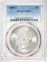 1890-S $1 Morgan Silver Dollar Coin PCGS MS62