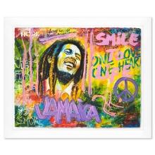 Rovenskaya "Bob Marley" Original Mixed Media on Paper