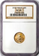 2002 $5 American Gold Eagle Coin NGC MS69