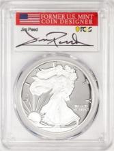 2020-W $1 Proof American Silver Eagle Coin PCGS PR70DCAM FDOI Jim Peed Signed