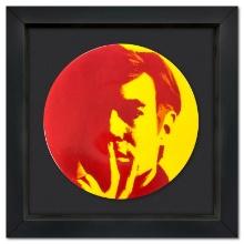Andy Warhol (1928-1987) "Self Portrait (Yellow)" Framed Limoges Porcelain Plate