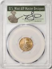 2021 Type 1 $5 American Gold Eagle Coin PCGS MS70 FDOI Cleveland Signature