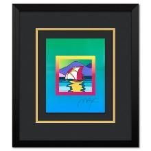 Peter Max "Sailboat East on Blends" Limited Edition Lithograph on Paper