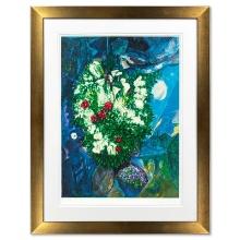 Chagall (1887-1985) "Bouquet Aux Amoureux Volants" Limited Edition Lithograph