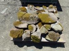 (15) Old Moss Carry Decorative Stones (Sold by the Pallet)