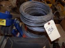 Spool and Coils of Misc. Wire Cable  (106)