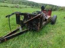 Large Home Built Log Splitter w/Log Chunk Lifter, On Old Spreader Chassis