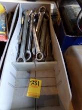 Plastic Tray With Misc. Combination Wrenches