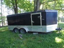 2008 Continential Cargo Tailwind, Enclosed Trailer, Dual Axle, 20' V Nose,