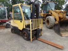 Hyster 60 Fortis Diesel Forklift, Hard Tires, Triple Mast, 54'' Forks, 3,67