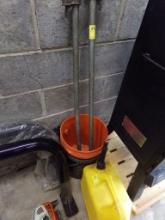 (2) 48'' Pipe Clamps, (2) 5 Gal. Buckets and 5 Gal. Yellow Diesel Can (Cell