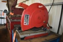 MILWAUKEE HEAVY DUTY 14" ABRASIVE CUT-OFF SAW,