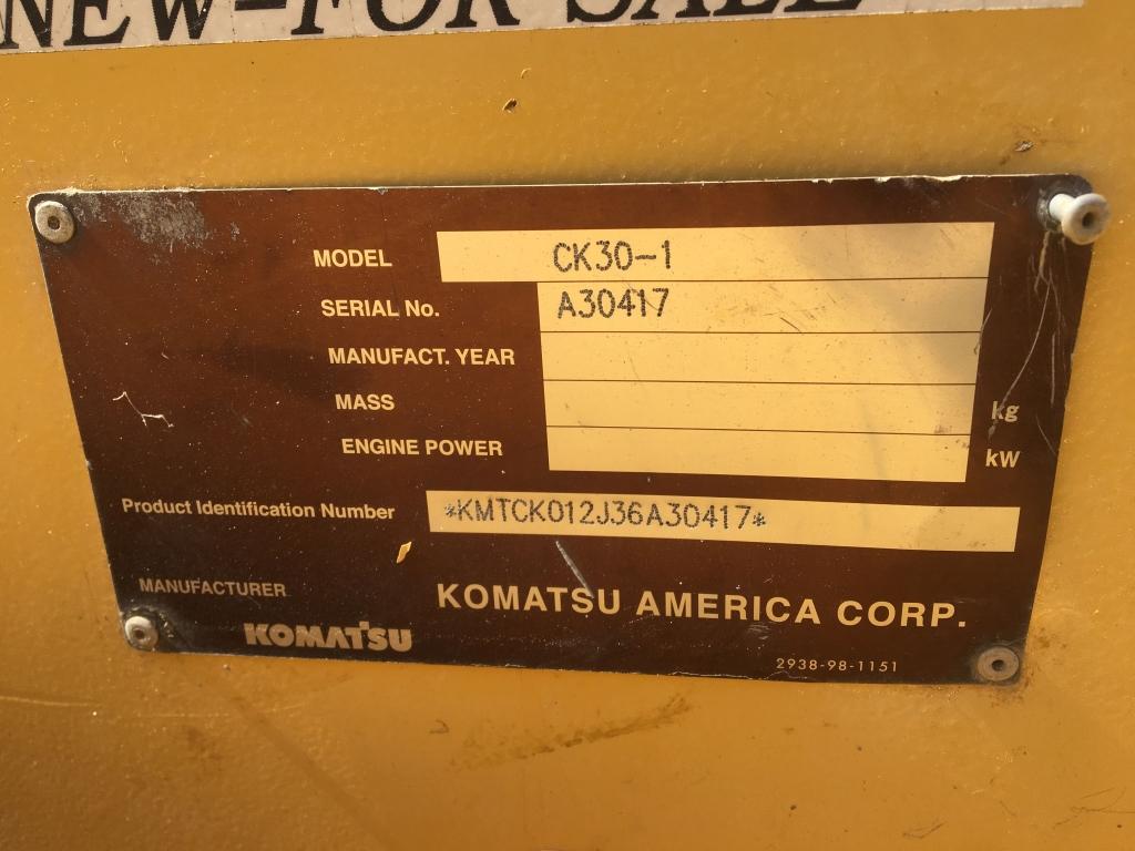 2007 Komatsu CK30-1 2-Speed Track Loader,