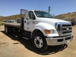 2007 Ford F650 Flatbed Truck,