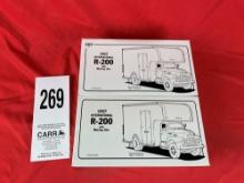 (2) 1957 1st Gear Trucks