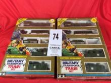 (2) Military Train Sets