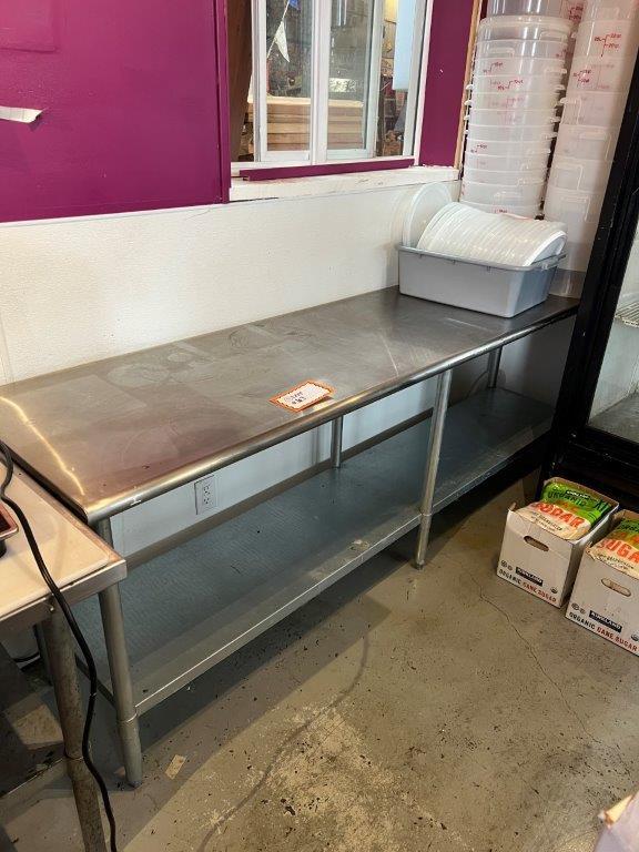 Stainless Steel Prep Table with Lower Shelf