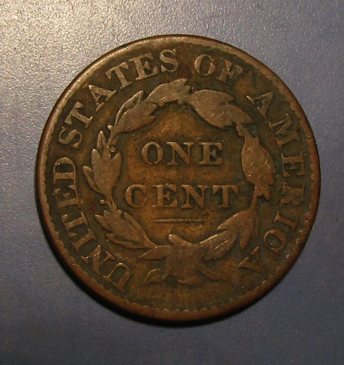 1826 LARGE CENT G/VG