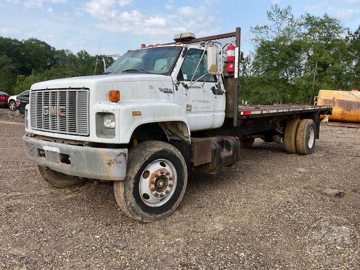 1995 GMC C7 SINGLE AXLE REGULAR CAB FLATBED TRUCK VIN: 1GDM7H1JXSJ503367