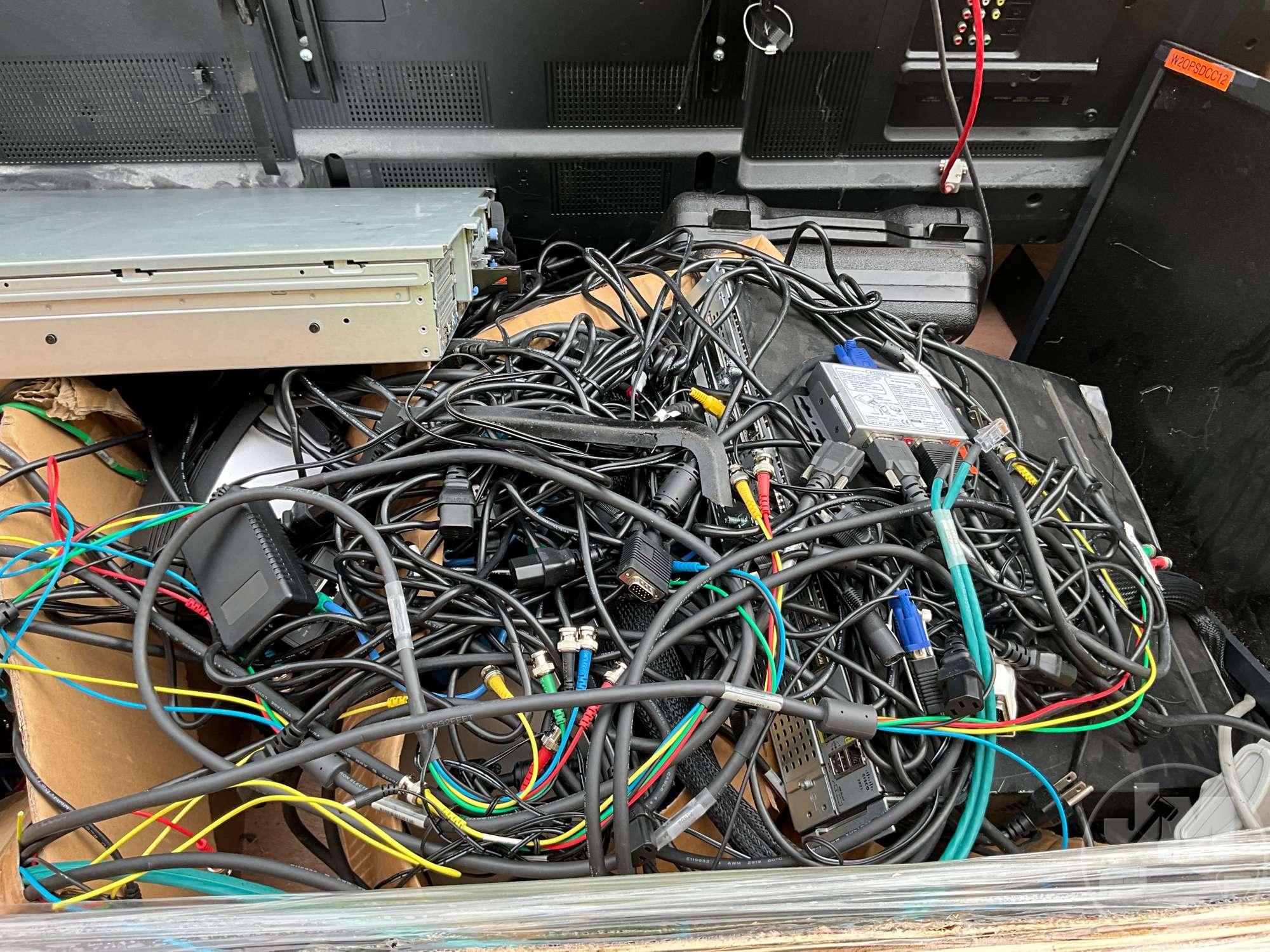 1 CRATE OF VARIOUS ELECTRONIC EQUIPMENT, EXTRON XTP CROSSPOINT 3200
