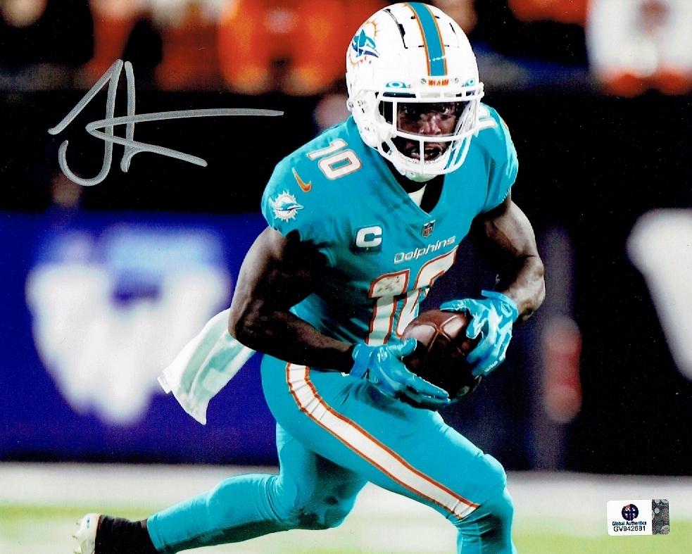 Tyreek Hill Miami Dolphins Autographed 8x10 Photo GA coa