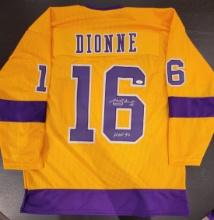 Marcel Dionne Los Angeles Kings Autographed & Inscribed Custom Hockey Jersey JSA W coa
