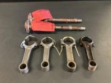 (LOT) RED TAG CAMS (FOR SCHOOL USE OR AIRBOAT) & CONNECTING RODS