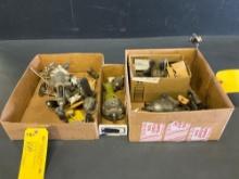 BOXES OF FUEL SELECTORS, FUEL QTY TRANSMITTERS & STRAINERS