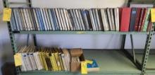 SHELVES OF CONTINENTAL & LYCOMING MANUALS (DOES NOT INCLUDE SHELVING)