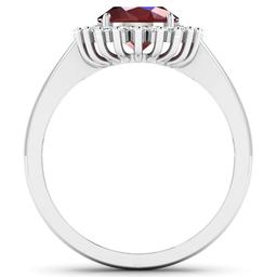 14KT White Gold 1.50ct Ruby and Diamond Ring