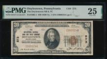 1929 $20 Doylestown PA National PMG 25