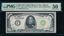 1934 $1000 Atlanta FRN PMG 50