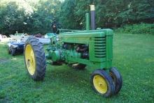 John Deere 'A' Tractor, narrow front, 540 pto, electric start, 5.50-16 fronts, 12.4-38 rears, Serial