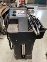 Wynn's Trans Serve II+ Automatic Transmission Flush & Fill Machine with hoses on wheels